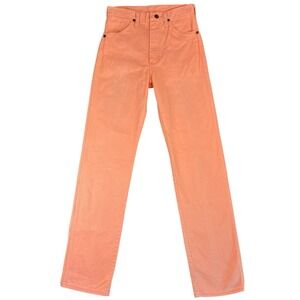 Vintage 80s Wrangler Jeans Womens 7 Pink Cowboy Rodeo Western Denim 13MPEG 26x33